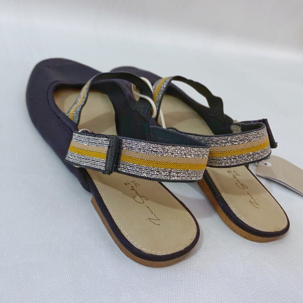 Zara Girl Navy Blue Adjustable Slingbacks **BNWT**